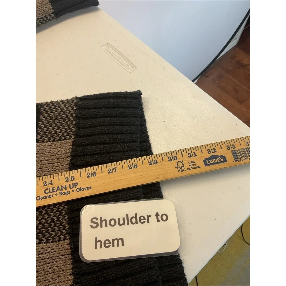 SmartWool‎ Men's Buff Check Cozy Lodge Flint Heather Sweater Size X-Large